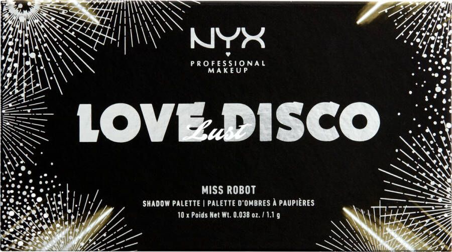 NYX Professional Makeup NYX Love Lust Disco Oogschaduw Palette Miss Robot