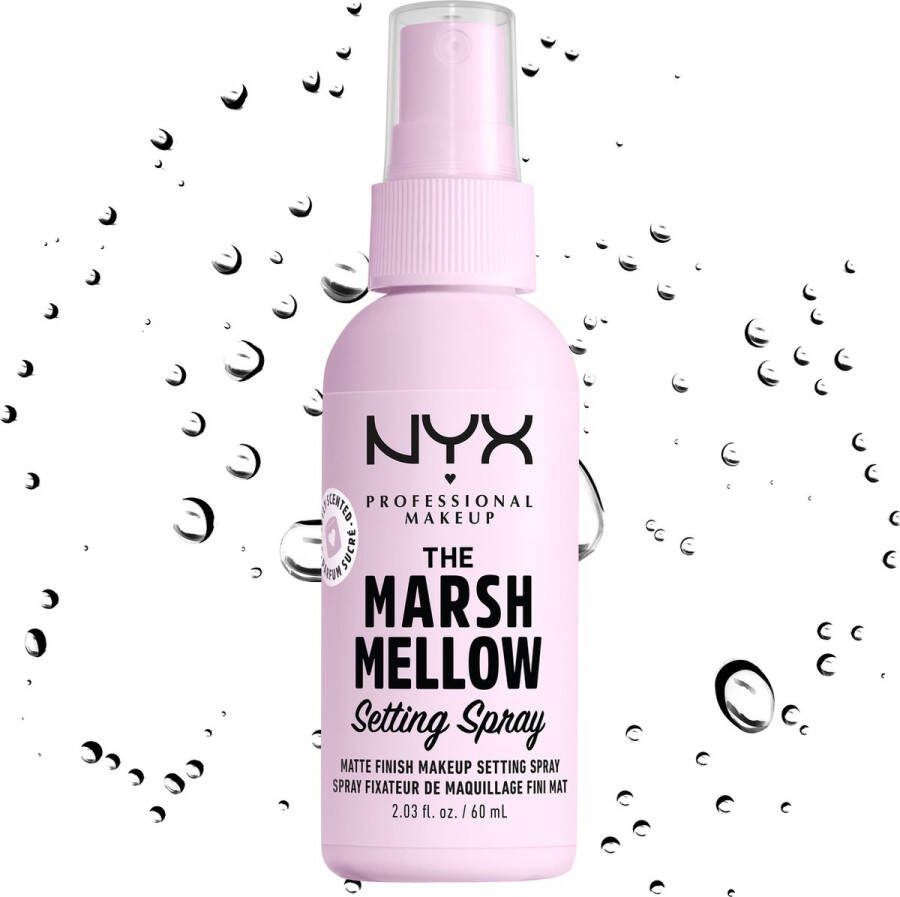 NYX Professional Makeup Marshmellow Setting Spray Geen Vervaging Vegen of Afgeven Fixeer Spray 60 ml