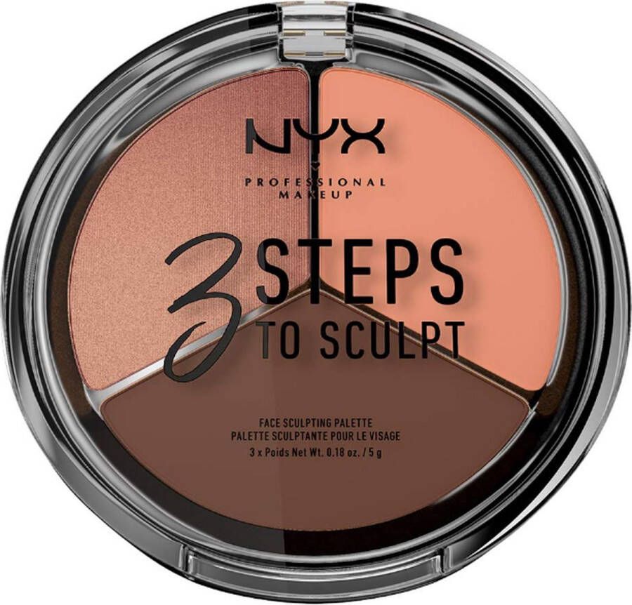 NYX Professional Makeup NYX 3 Steps To Sculpt Contouring Palette Deep
