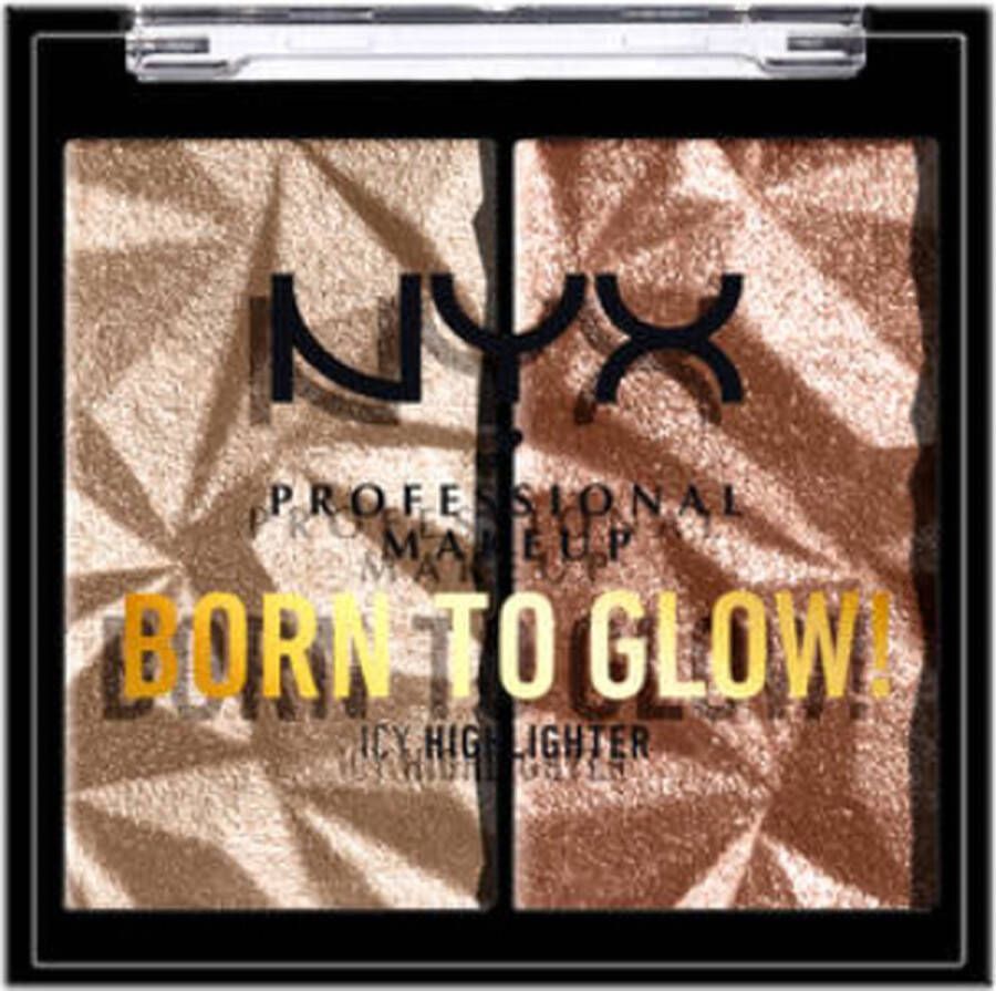 NYX Professional Makeup NYX Born To Glow Icy Highlighter Bour The Bronze & Gem Storm