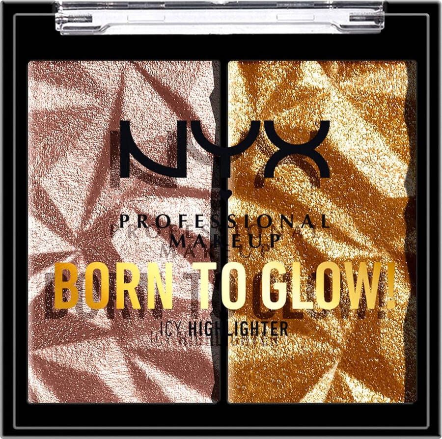 NYX Professional Makeup NYX Born To Glow Icy Highlighter Rock Candy & Golden Cuffs
