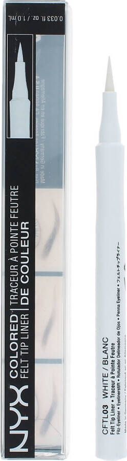 NYX Professional Makeup NYX Colored Felt Tip Eyeliner CFTL03 White