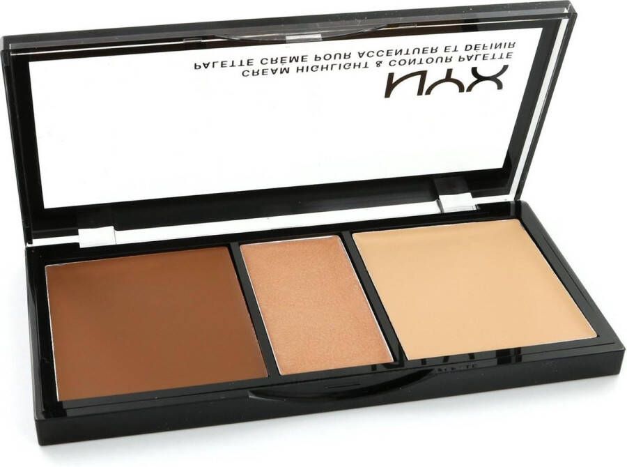 NYX Professional Makeup NYX Cream Highlighter & Contour Palette 02 Medium