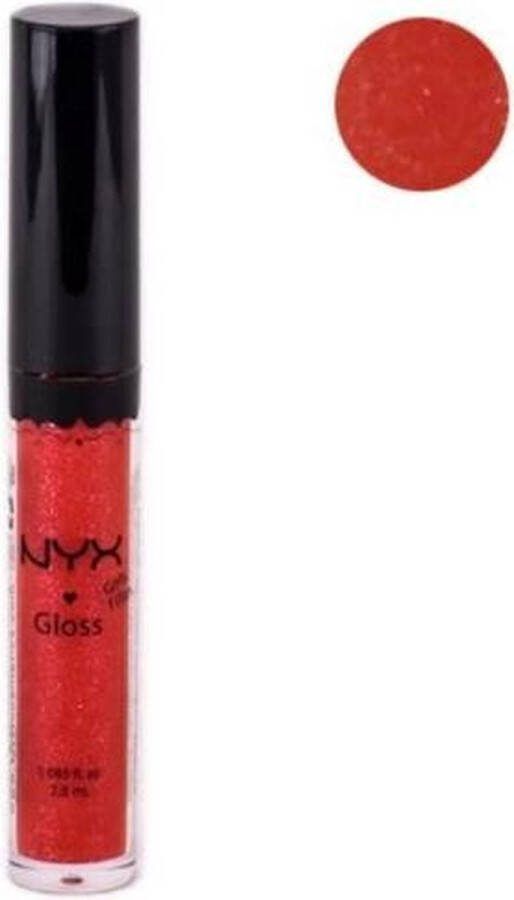 NYX Professional Makeup NYX Girls Round Lipgloss Frosted Red