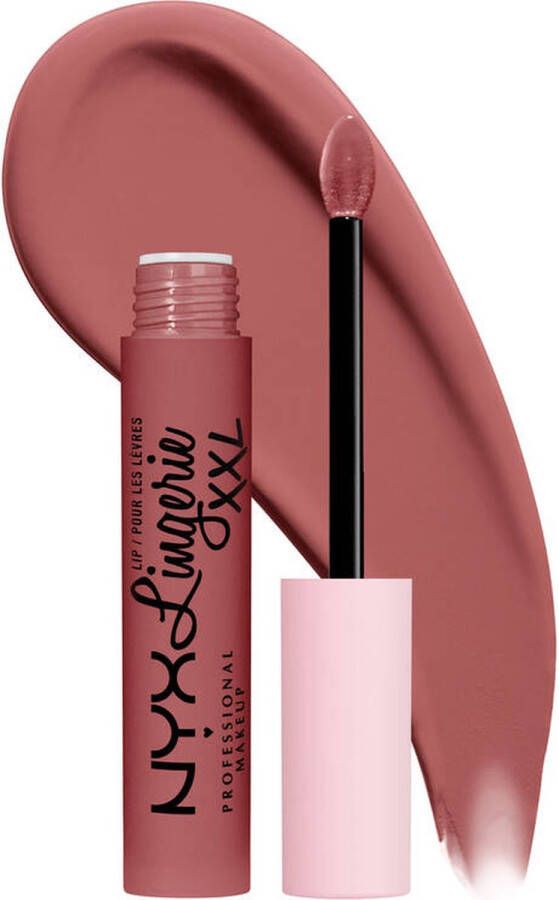 NYX Professional Makeup Lip Lingerie XXL Strip'd Down Matte niet-overdraagbare lippenstift Nude