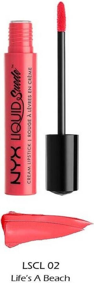 NYX Professional Makeup NYX Liquid Suede Cream Lipstick Life's A Beach