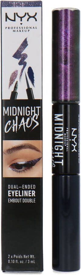 NYX Professional Makeup NYX Midnight Chaos Dual Ended Eyeliner Blue Midnight Warrior