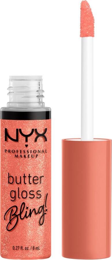 NYX Professional Makeup Butter Gloss Bling Dripped Out Niet-plakkende Glanzende Lipgloss Roze 8ML