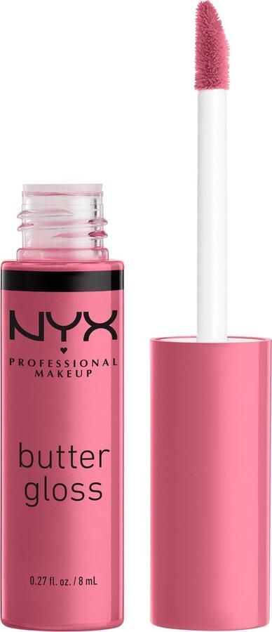 NYX Professional Makeup Butter Lip Gloss Angel Food Cake Glanzende Lipgloss Roos