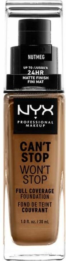 NYX Professional Makeup Can't Stop Won't Stop Foundation Nutmeg Volledig Dekkende Foundation Medium