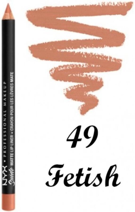 NYX Professional Makeup NYX Suéde Matte Lip Liner #SMLL49 Fetish