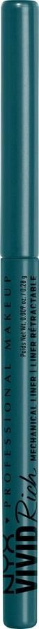 NYX Professional Makeup Vivid Rich Mechanical Pencil Mechanische eyeliner op edelstenen genspireerde kleuren met roomzachte pigmenten Aquamarine Dream Blauw 4 8GR
