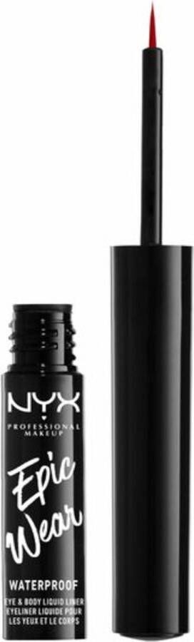 NYX Professional Makeup Nyx Professionnal Makeup Epic Wear Liner Semi Permanent Liquid Liner Red Waterdichte vloeibare eyeliner Rood
