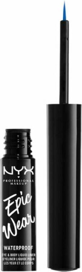 NYX Professional Makeup Nyx Professionnal Makeup Epic Wear Liner Semi Permanent Liquid Liner Sapphire Waterdichte vloeibare eyeliner Blauw