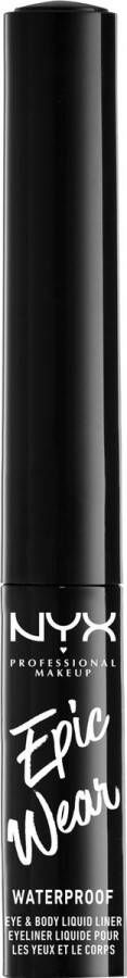 NYX Professional Makeup Nyx Professionnal Makeup Epic Wear Liner Semi Permanent Liquid Liner Stone Fox Waterdichte vloeibare eyeliner Donkergrijs