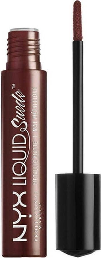 NYX Professional Makeup NYX Suede Matte Metallic Liquid Lipstick Neat Nude