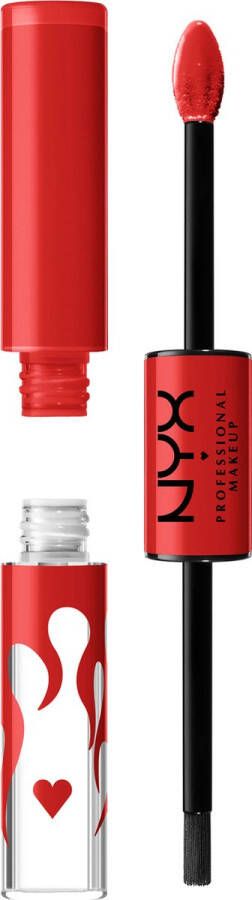 NYX Professional Makeup Shine Loud High Pigment Lip Shine Lipgloss Hot Sauce Limited Edition Shiny Red Lipstick- Chipotle Chilla