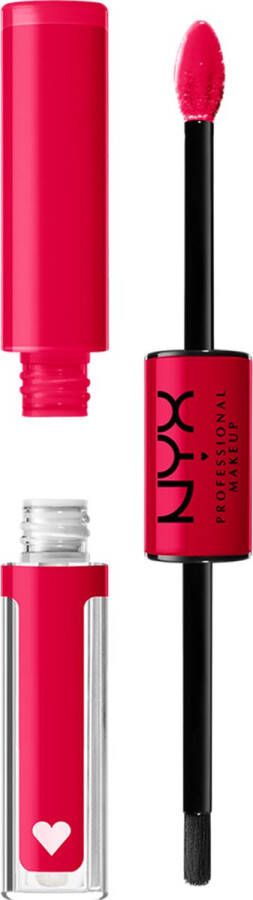 NYX Professional Makeup Shine Loud High Shine Lip Color On A Mission Glanzende Vloeibare Lippenstift Rode Roze