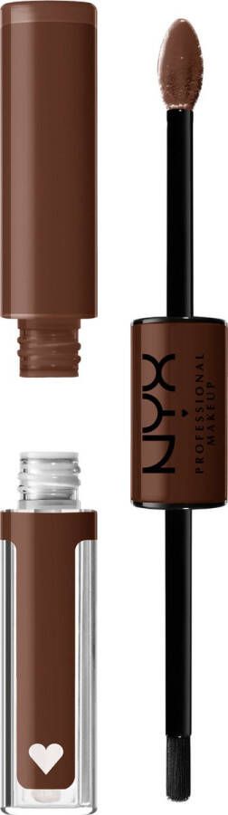 NYX Professional Makeup Shine Loud High Shine Lip Color Total Baller Glanzende Vloeibare Lippenstift Bruin