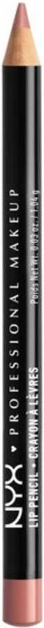 NYX Professional Makeup Slim Lip Pencil Nude Pink Fijn lippotlood Nude Roos