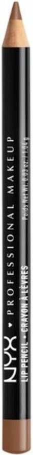 NYX Professional Makeup Slim Lip Pencil Nude Truffle Fijn lippotlood Nude Bruin