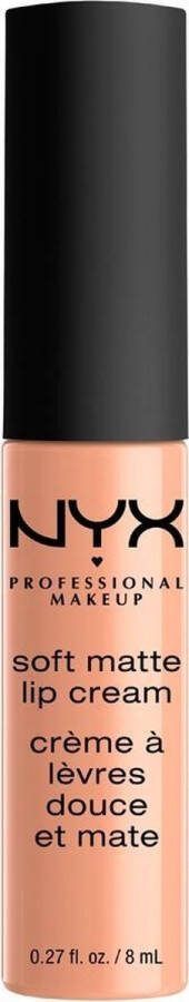 NYX Professional Makeup Soft Matte Lip Cream Cairo Matte lippenstift lippenbalsemtextuur Zeer Lichte Nude