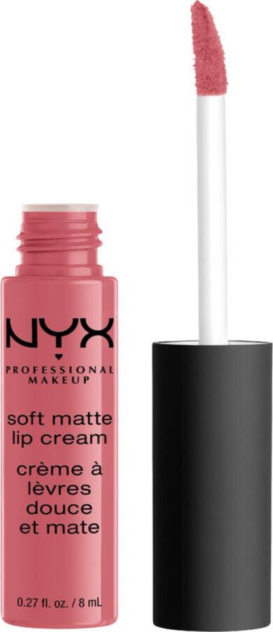 NYX Professional Makeup Soft Matte Lip Cream Cannes Matte lippenstift lippenbalsemtextuur Roos Nude