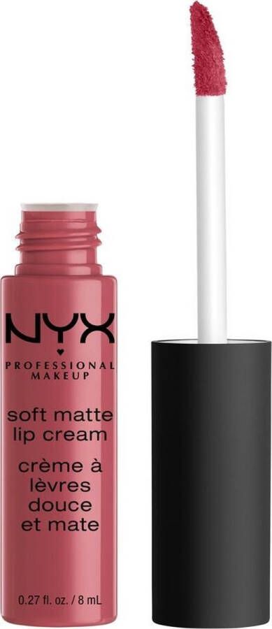 NYX Professional Makeup Soft Matte Lip Cream San Paulo Matte lippenstift lippenbalsemtextuur Roos