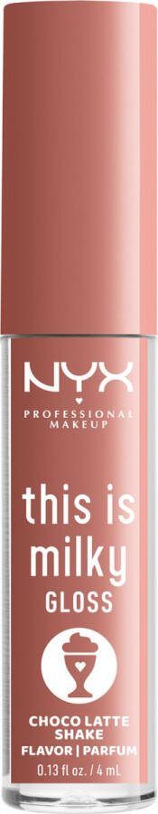 NYX Professional Makeup This Is Milky Gloss Choco Latte Shake Lipgloss 4 ml