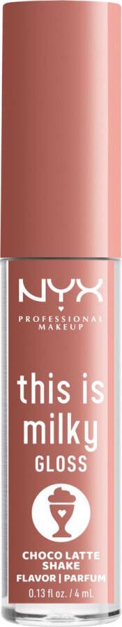 NYX Professional Makeup This Is Milky Gloss TIMG19 Choco Latte Shake Lipgloss 4 ml
