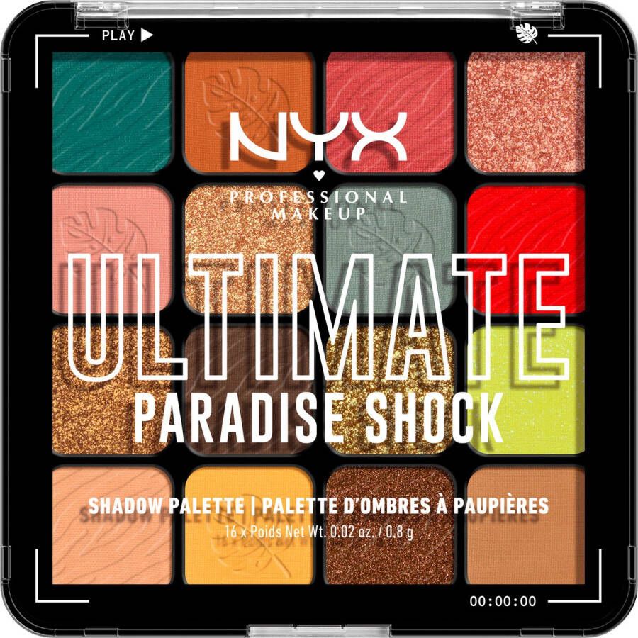 NYX Professional Makeup Ultimate Shadow Palette Tropic Shock Oogschaduw Palet