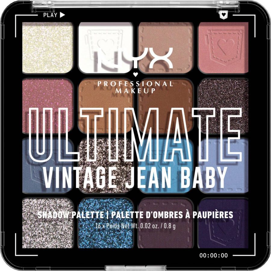 NYX Professional Makeup Ultimate Shadow Palette Vintage Jean Baby Oogschaduw Palet