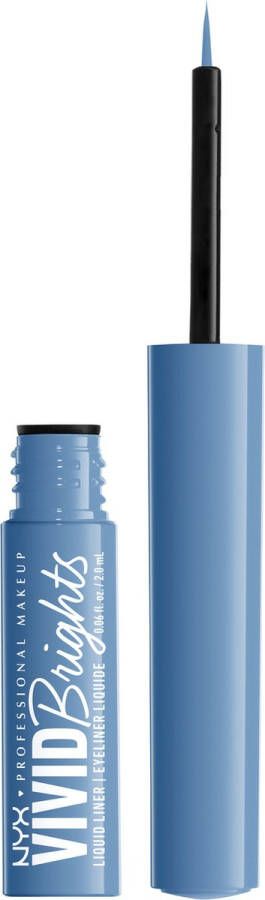 NYX Professional Makeup Vivid Brights Liquid Liner Blue Liquid Eye Liner Cobalt Crush