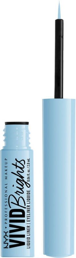 NYX Professional Makeup Vivid Brights Liquid Liner Light Blue Liquid Eye Liner Blue Thang