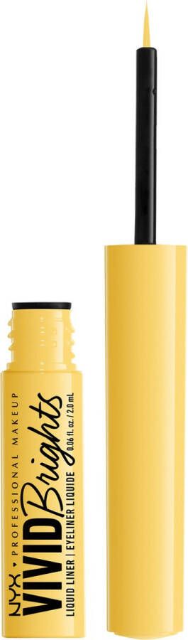 NYX Professional Makeup Vivid Brights Liquid Liner Yellow Liquid Eye Liner Meet me at Yellow