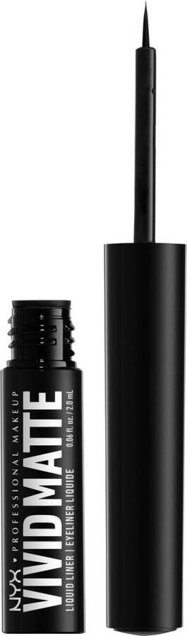 NYX Professional Makeup Vivid Matte Liquid Liner Black Zwart 2ML