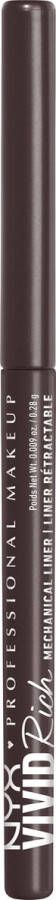 NYX Professional Makeup Vivid Rich Mechanical Pencil Mechanische eyeliner op edelstenen genspireerde kleuren met roomzachte pigmenten Smokin' Topaz Bruin 4 8GR