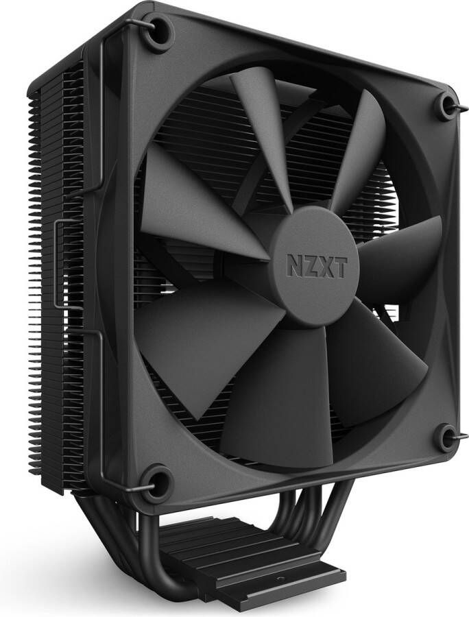 NZXT T120 CPU Cooler Black Koeler voor processor 120 mm PWM 1700 115x 1200 AM5 AM4 zwart