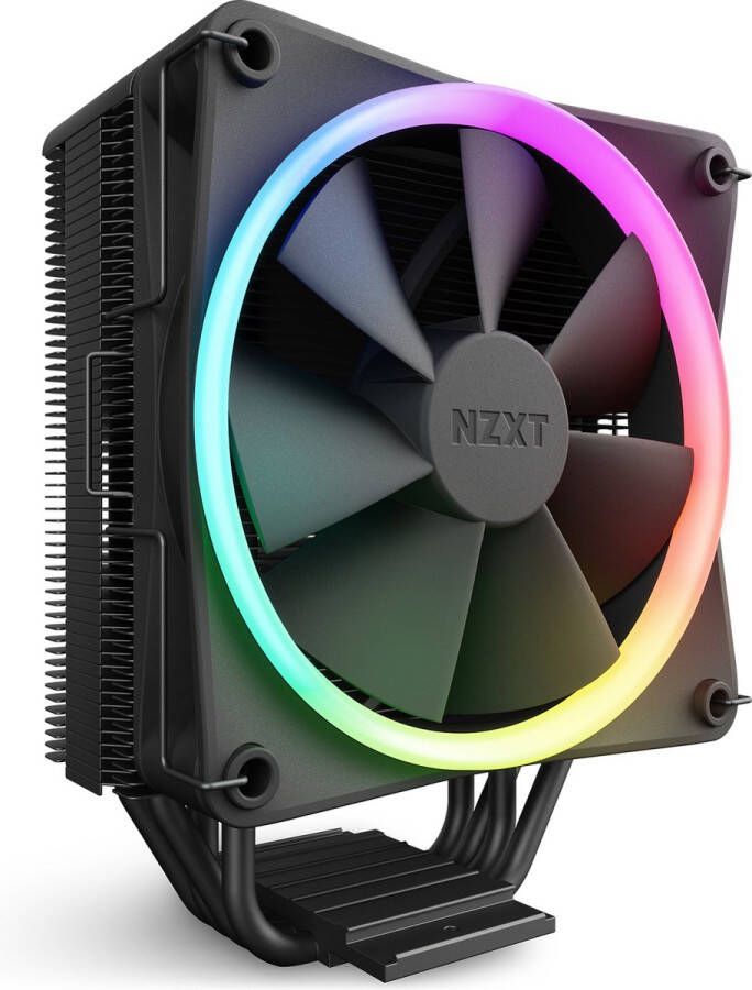 NZXT T120 RGB CPU Cooler Black Koeler voor processor 120 mm PWM 1700 115x 1200 AM5 AM4
