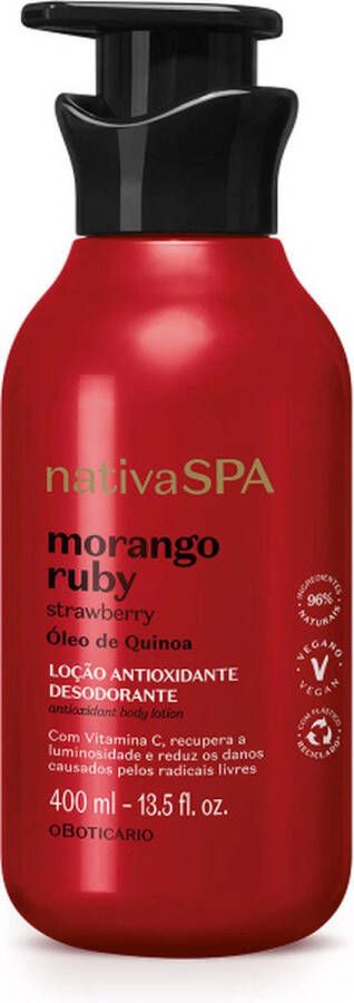 O Boticario o Boticário NativaSPA Bodylotion STRAWBERRY BODY LOTION 400ml