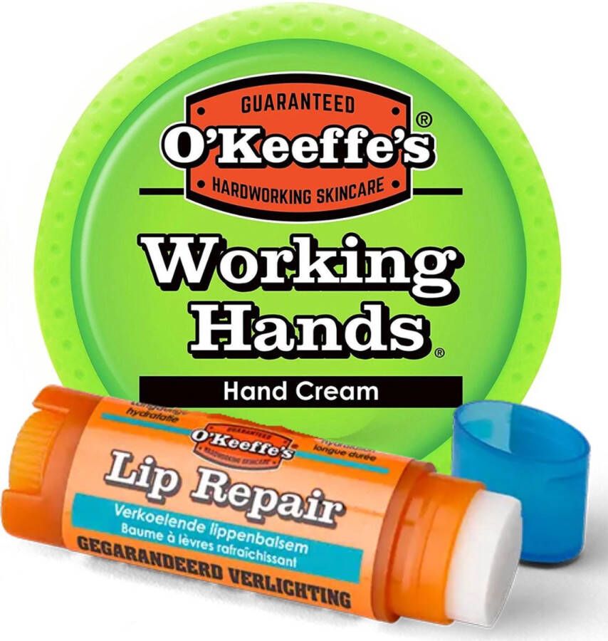 O Keeffe s O'keeffe's Working Hands 2-in-1 Handcrème en Lip Repair Balsem Voor extreem droge handen en lippen