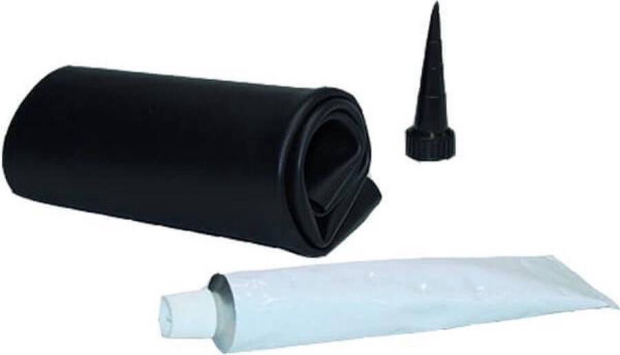 Vdvelde.com PVC Folie Reparatie Set Eenvoudig te bevestigen Te gebruiken op en bij PVC vijverfolie Inhoud: tube lijm + stuk folie van 20 x 40 cm