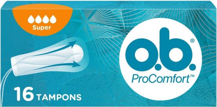 O.b. 24x OB Tampons ProComfort Super 16 stuks