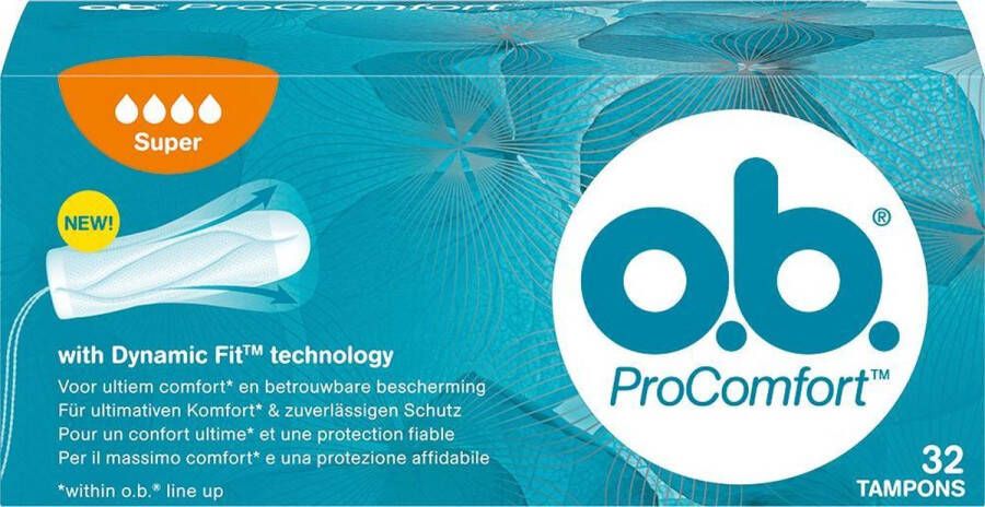 O.b. O.B. ProComfort Super 32 st Tampons