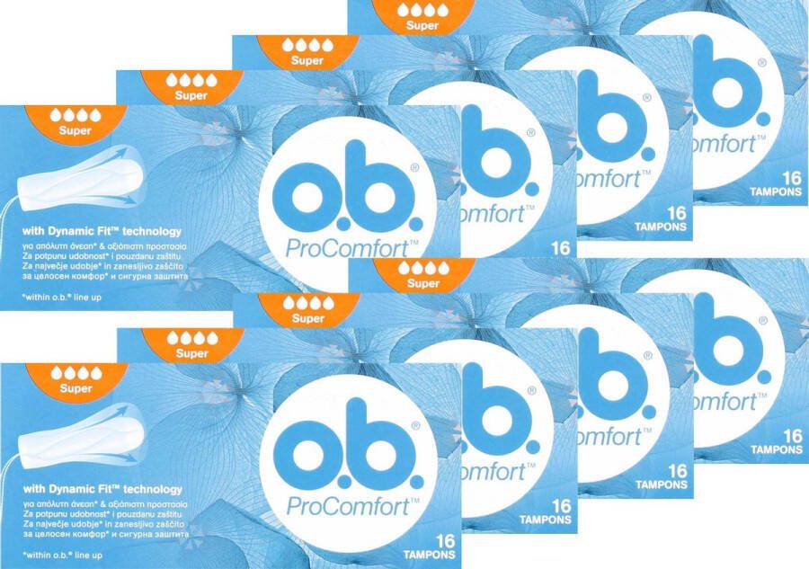 O.b. O.B. Tampons Pro Comfort Super Voordeelverpakking 128 Stuks