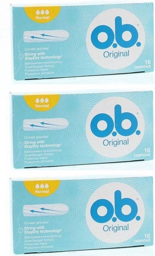 O.b. Ob Original Normal tampons 3x16st