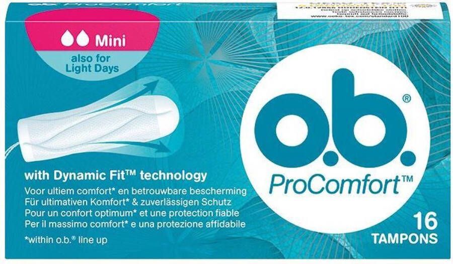 O.b. OB Tampons Mini Profcomfort 16 stuks