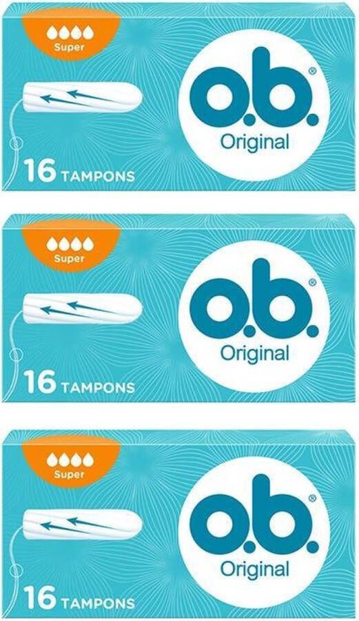 O.b. Ob tampons super 3x16st