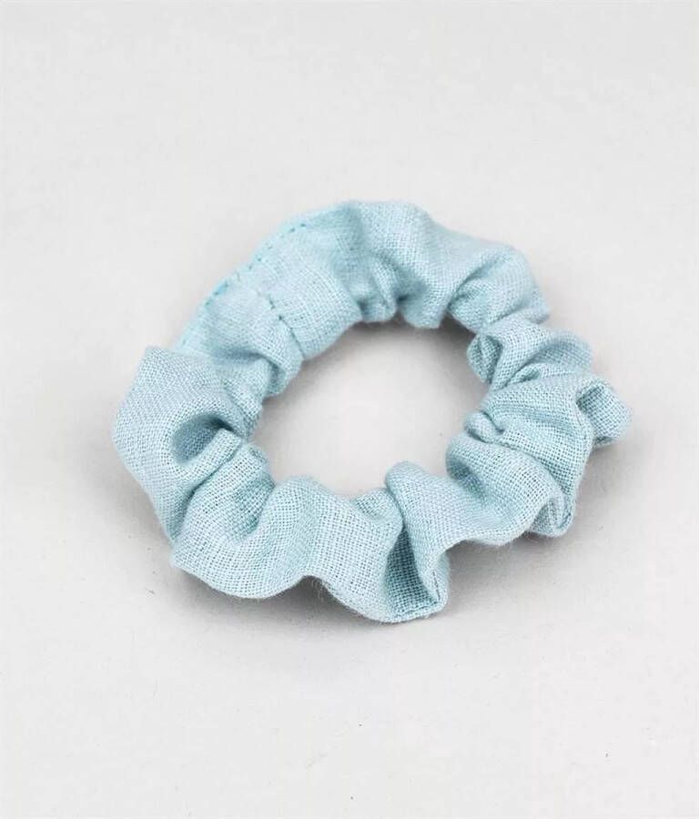 Obumi Linnen Scrunchie Sky Blue