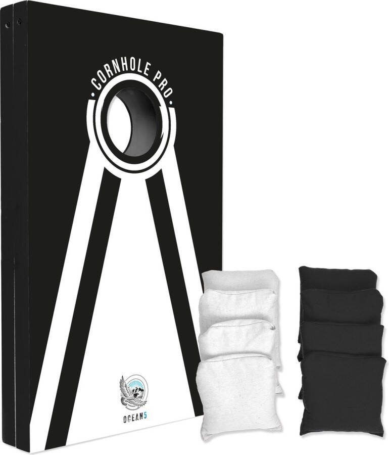 Ocean 5 Cornhole Pro Origineel zakgatspel de klassieker uit de VS Cornhole spel Outdoor werpspel voor kinderen en volwassenen inclusief cornhole bags grappige partyspellen voor buiten